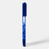 Coques Case-Mate iPhone Flèches de neige bleues Noël (Verso / Droite)