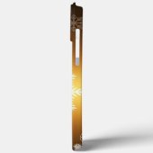 Coques Case-Mate iPhone Flèches de neige étincelantes en or (Verso / Gauche)