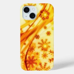 Coque Pour iPhone 15 Flèches de Noël dorées