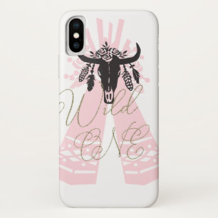 Case-Mate iPhone Case Flèches de Tipi Rose & Noir Bohème Chic Sauvage UN