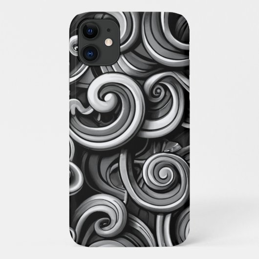 Coques Case-Mate iPhone Flèches d'énergie en argent (Dos)