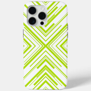 Coque iPhone 15 Pro Max Flèches en vert et blanc