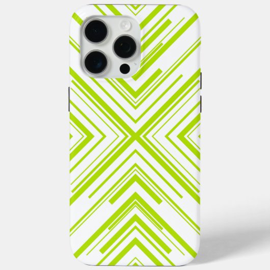 Coques Case-Mate iPhone Flèches en vert et blanc (Verso)
