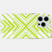 Coques Case-Mate iPhone Flèches en vert et blanc (Verso (horizontal))