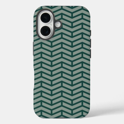 Coques Case-Mate iPhone Flèches franches contre les flèches Chevron Vert D (Verso)