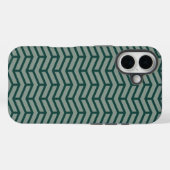 Coques Case-Mate iPhone Flèches franches contre les flèches Chevron Vert D (Verso (horizontal))