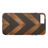 Coques Case-Mate iPhone Flèches noires d'Afrique moderne look de bois brun (Dos (Horizontal))
