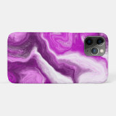 Coques Case-Mate iPhone Flèches pourpres et Marbres blancs personnalisées (Dos (Horizontal))