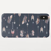 Coques Case-Mate iPhone Flèches tribales avec plumes motif (Dos (Horizontal))