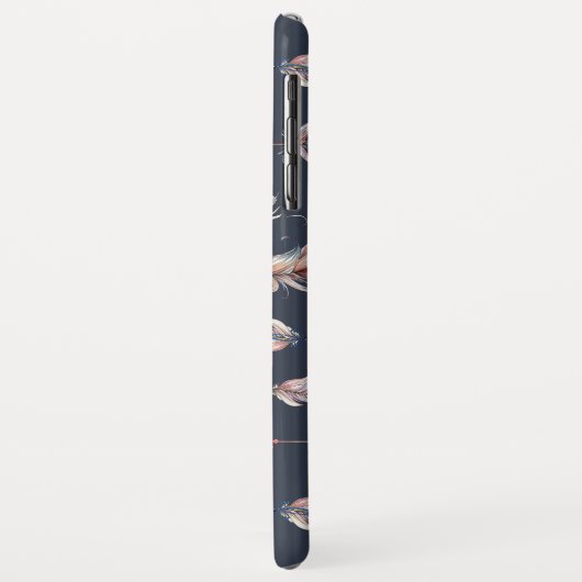 Coques Case-Mate iPhone Flèches tribales avec plumes motif (Dos/Gauche)
