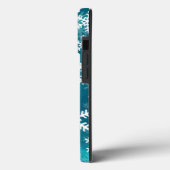 Coques Case-Mate iPhone Flèches turquoises bleues et blanches (Verso / Gauche)