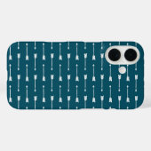 Coques Case-Mate iPhone Flèches Turquoises et blanches foncées | iPhone (Verso (horizontal))