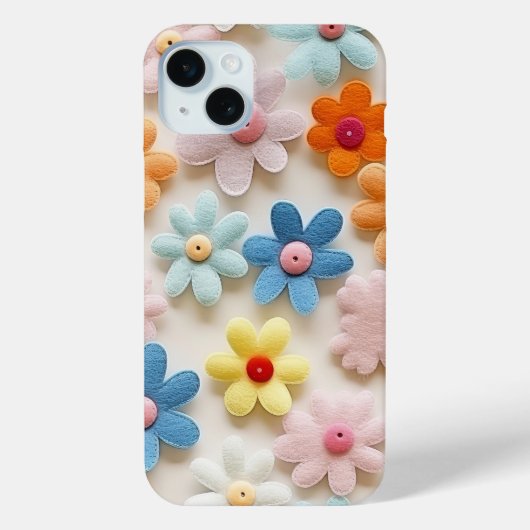 Coques Case-Mate iPhone Fleur à feutre 3D (Verso)