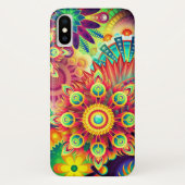 Coques Case-Mate iPhone Fleur abstraite Boho (Dos)