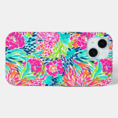 Coques Case-Mate iPhone Fleur Abstraite couleur florale Preppy (Verso (horizontal))
