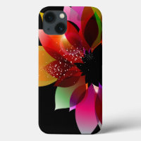 Fleur Abstraite en noir