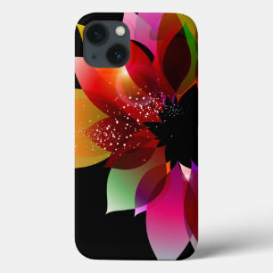Case-Mate iPhone Case Fleur Abstraite en noir