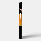 Coques Case-Mate iPhone Fleur Abstraite en noir (Verso / Droite)