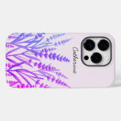 Coques Case-Mate iPhone Fleur aquarelle lavande violette (Verso (horizontal))