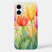 Fleur Aquarelle Ressort Jardin Tulip