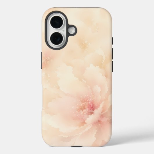 Coques Case-Mate iPhone Fleur aquarelle rose champagne (Verso)
