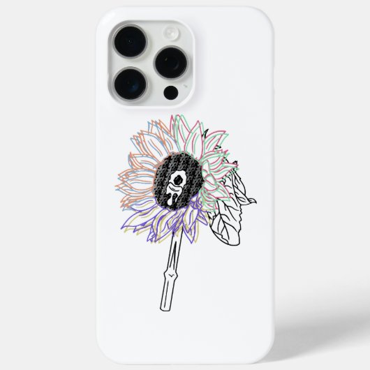 Coques Case-Mate iPhone Fleur Arc-en-ciel Art Funky (Verso)