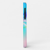 Coques Case-Mate iPhone Fleur assez rose de fractale (Dos/Gauche)