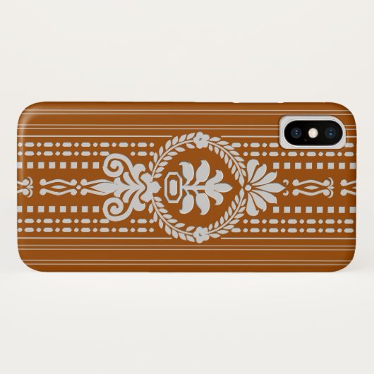 Coques Case-Mate iPhone Fleur avec couronne de laurier (Dos (Horizontal))
