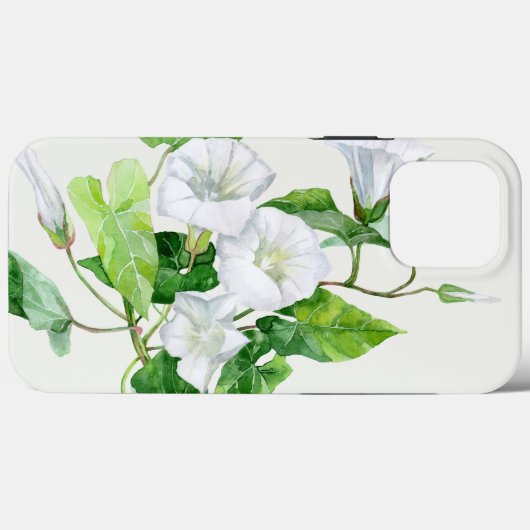 Coques Case-Mate iPhone Fleur blanche (Verso (horizontal))