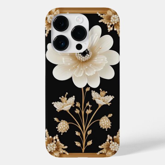 Coques Case-Mate iPhone Fleur Blanche Élégante (Verso)