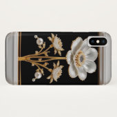 Coques Case-Mate iPhone Fleur Blanche Luxueuse (Dos (Horizontal))