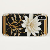 Coques Case-Mate iPhone Fleur Blanche Luxueuse (Dos (Horizontal))