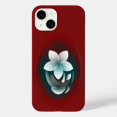 Coques Case-Mate iPhone Fleur blanche miroir (Verso)