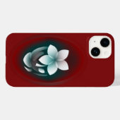 Coques Case-Mate iPhone Fleur blanche miroir (Verso (horizontal))