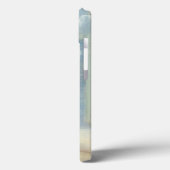 Coques Case-Mate iPhone Fleur blanche surplombant la mer (Verso / Gauche)