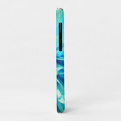 Coques Case-Mate iPhone Fleur bleu clair Dahlia (Dos/Gauche)