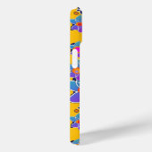 Coques Case-Mate iPhone Fleur bleu violet éclate jaune (Verso / Droite)