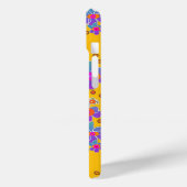 Coques Case-Mate iPhone Fleur bleu violet éclate jaune (Verso / Gauche)