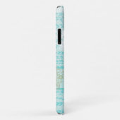 Coques Case-Mate iPhone Fleur Bleue Lacée (Dos/Droite)