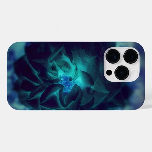 Coques Case-Mate iPhone Fleur bleue profonde (Verso (horizontal))