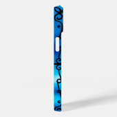 Coques Case-Mate iPhone Fleur bleue vibrante (Verso / Droite)