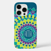 Coques Case-Mate iPhone Fleur bohème avec Monogrammes (Verso)
