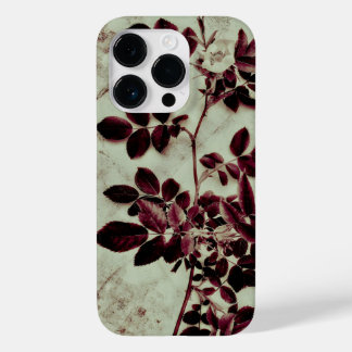 Coque Pour iPhone 14 Pro Fleur Bordeaux