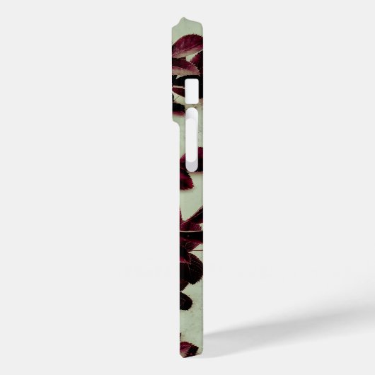 Coques Case-Mate iPhone Fleur Bordeaux (Verso / Gauche)