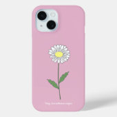 Coques Case-Mate iPhone Fleur Botanique Faisy Rose (Verso)