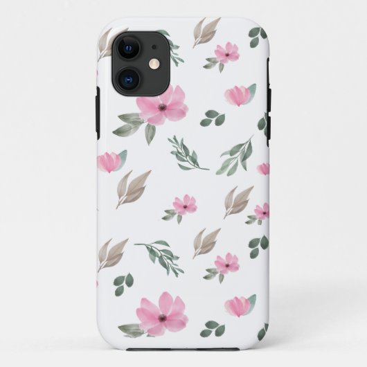 Coques Case-Mate iPhone Fleur botanique vintage (Dos)