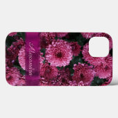 Coques Case-Mate iPhone Fleur Chrysanthemum rose (Verso (horizontal))