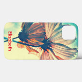 Coques Case-Mate iPhone Fleur Cosmos personnalisée (Verso (horizontal))