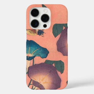 Coques iPhone 16 Pro Fleur d'abeille rose Art classique Hokusai