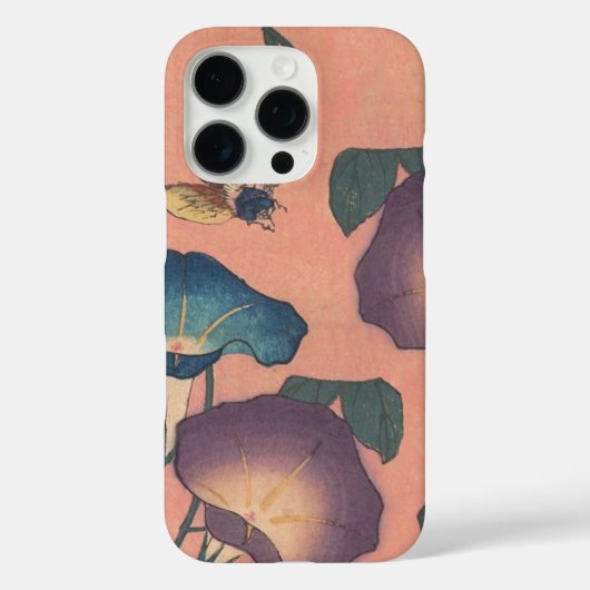 Coques Case-Mate iPhone Fleur d'abeille rose Art classique Hokusai (Verso)